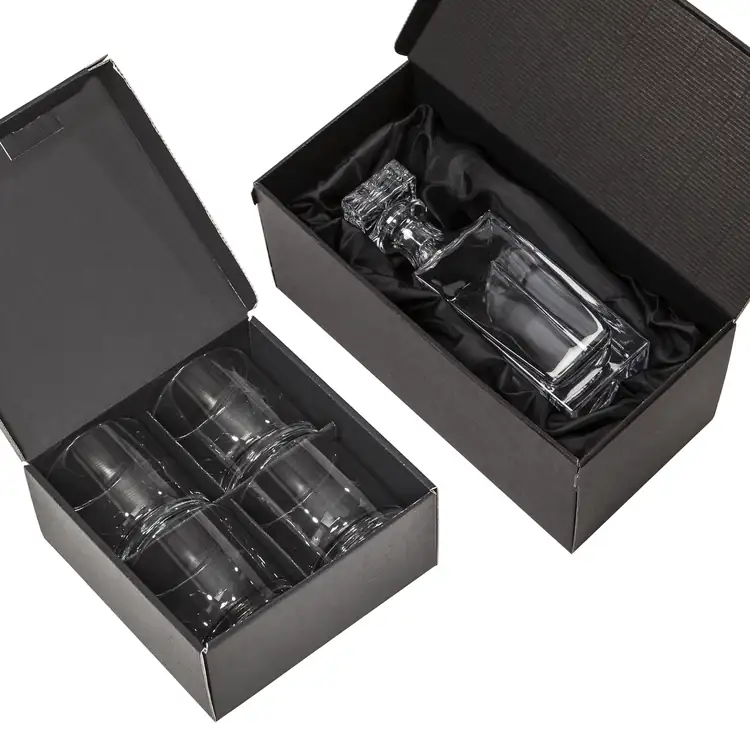 Dorval Decanter 33 oz and 4 Whisky Glasses #2