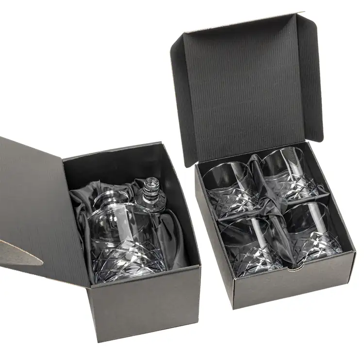 Ensemble carafe Durham 28 oz et 4 verres à whisky #2