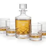 Durham Decanter 28 oz and 4 Whisky Glasses