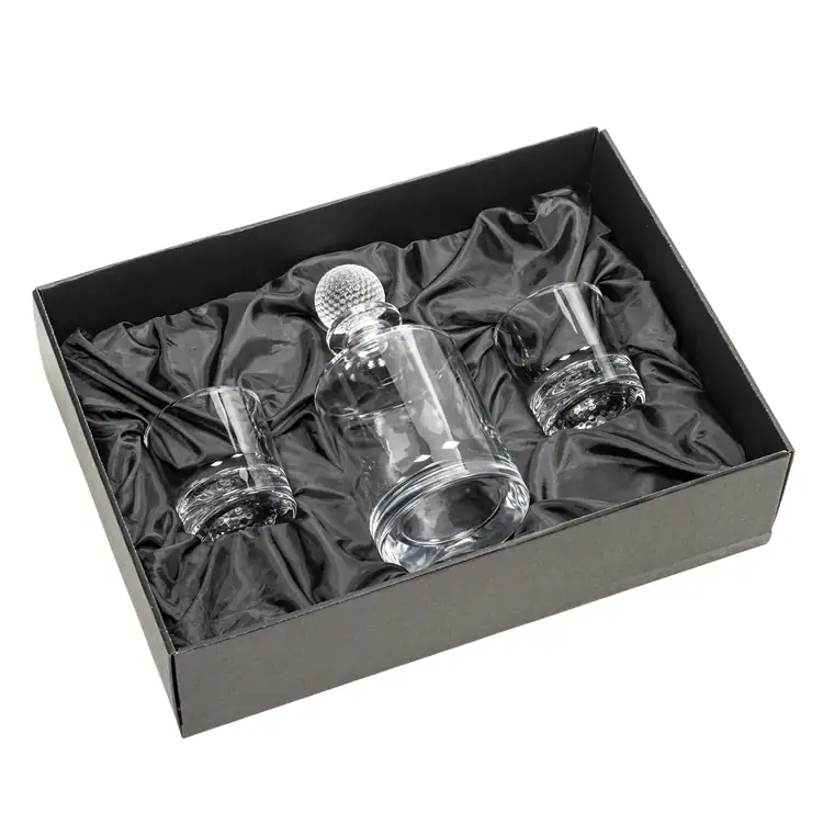 Fairway Golf Decanter 30 oz and 2 Whisky Glasses #2