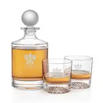 Fairway Golf Decanter 30 oz and 2 Whisky Glasses