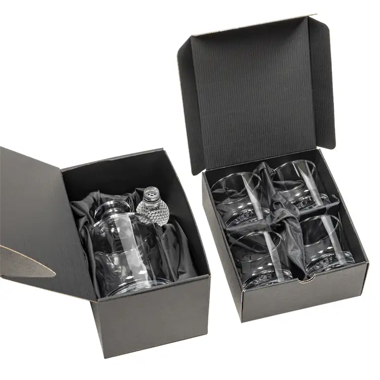 Fairway Golf Decanter 30 oz and 4 Whisky Glasses #2