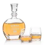 Glendale Decanter 28 oz and 2 Whisky Glasses Valemount