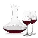Hampton 60 oz Carafe and 2 Mandelay Wine Glasses Set
