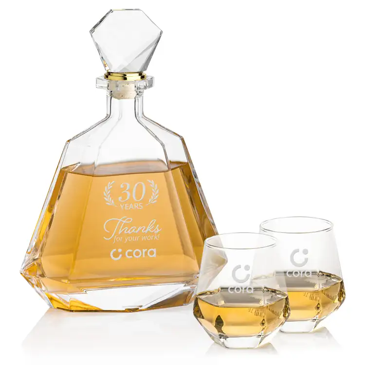 Ensemble carafe Hartsdale 33 oz et 2 verres à whisky