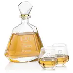 Hartsdale Decanter 33 oz and 2 Whisky Glasses