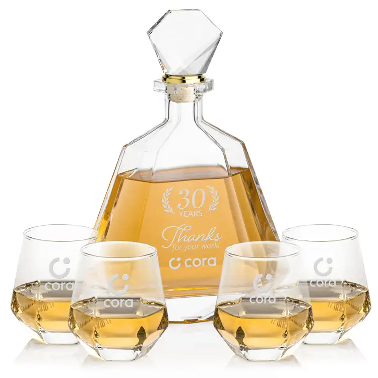 Ensemble carafe Hartsdale 33 oz et 4 verres à whisky