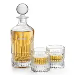 Hathaway Decanter 28 oz and 2 Whisky Glasses