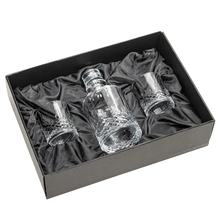 Heceta Decanter 28 oz and 2 Whisky Glasses #2
