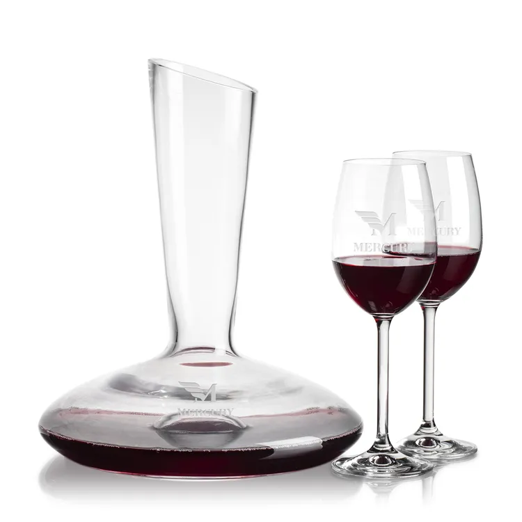 Henkel 60 oz Carafe and 2 Woodbridge Wine Glasses Set