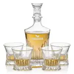 Langstaff Decanter 24 oz and 4 Whisky Glasses
