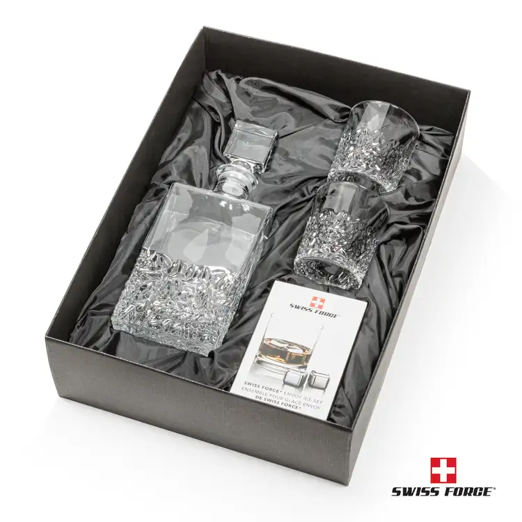 Ensemble carafe Longford 32 oz, 2 verres 10 oz et cubes à whisky de Swiss Force #2