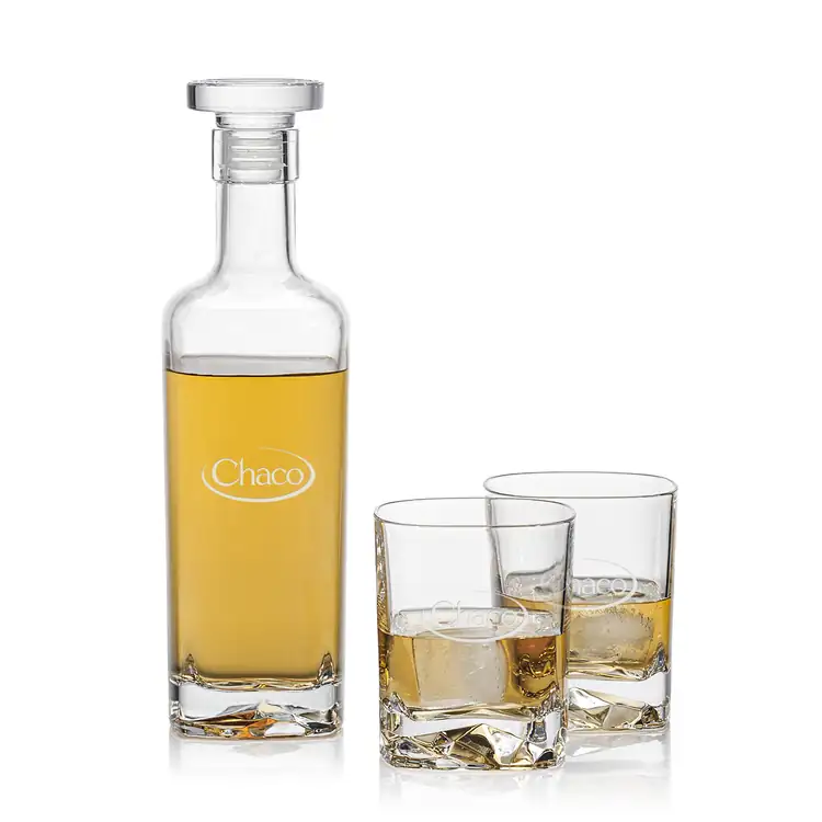 Ensemble carafe Lucinde 24 oz et 2 verres à whisky
