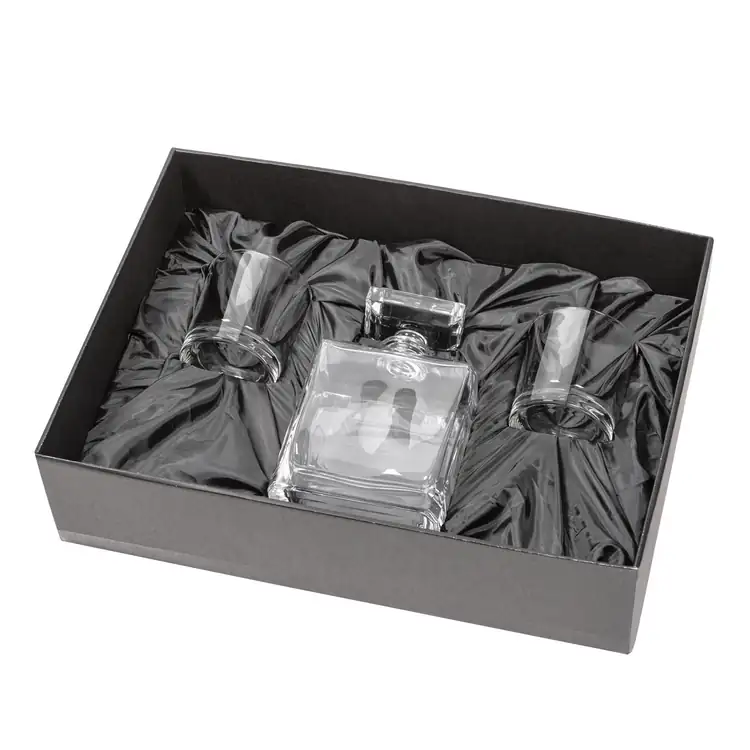 Maschito Decanter 30 oz and 2 Whisky Glasses #2