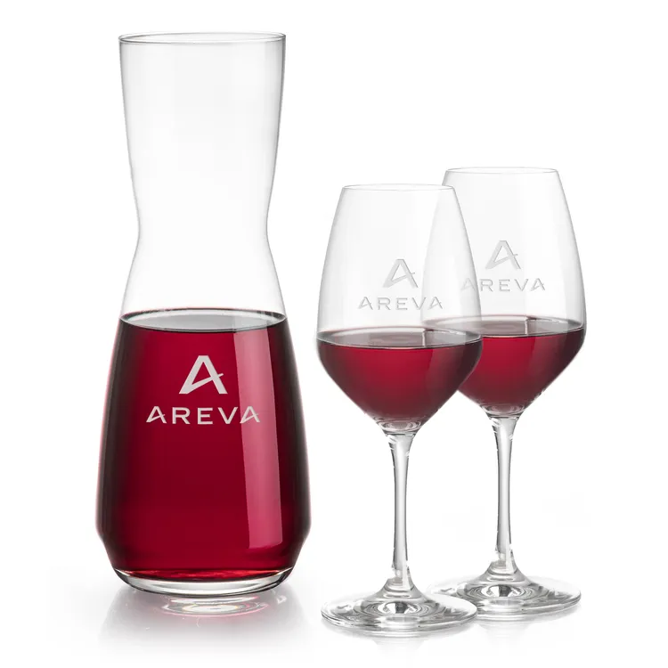 Mason 25 oz Carafe and 2 Santiago Wine Glasses Set