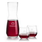 Mason 25 oz Carafe and 2 Garland Stemless Wine Glasses Set