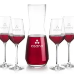 Mason 25 oz Carafe and 4 Tucson Wine Glasses Set