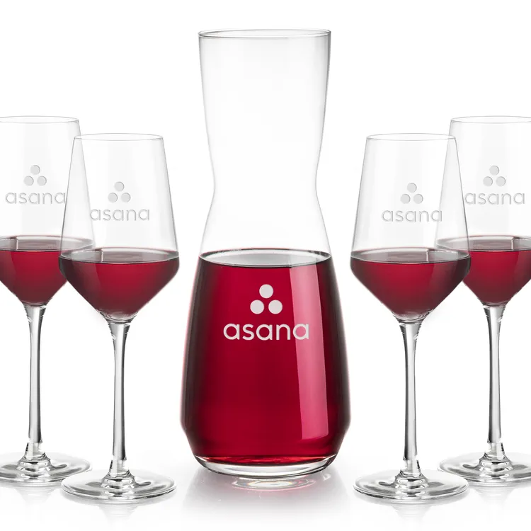 Mason 25 oz Carafe and 4 Tucson Wine Glasses Set