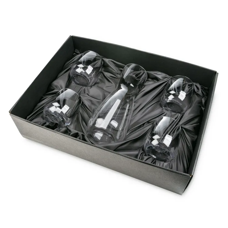 Mason 25 oz Carafe and 4 Ossington Stemless Wine Glasses Set #2
