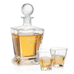 Millwood Decanter 28 oz and 2 Whisky Glasses