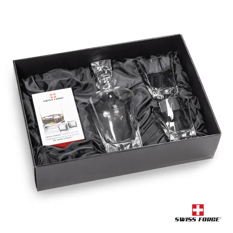 Ensemble carafe Oakham 25 oz, 2 verres 10.5 oz et cubes à whisky de Swiss Force #2
