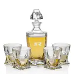Oasis Decanter 30 oz and 4 Whisky Glasses