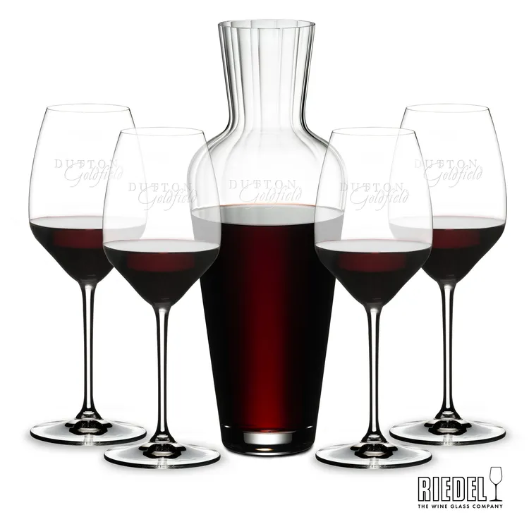 RIEDEL Mosel 46.5 oz Carafe and 4 Extreme Wine Glasses Set