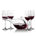 Reyna 48 oz Carafe and 4 Woodbridge Wine Glasses Set