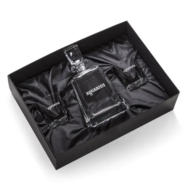 Riddell Decanter 26 oz and 2 Whisky Glasses #2