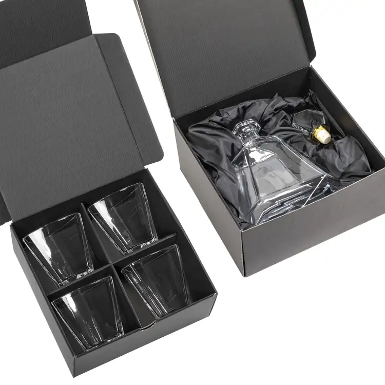 Salerno Decanter 34 oz and 4 Whisky Glasses #2
