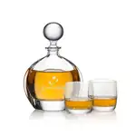 Sandown Decanter 30 oz and 2 Whisky Glasses