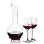 Sanguine 25 oz Carafe and 2 Danforth Wine Glasses Set