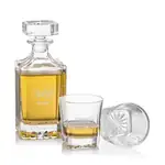 Santana Decanter 25 oz and 2 Whisky Glasses