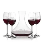 Senderwood 48 oz Carafe and 4 Woodbridge Wine Glasses Set