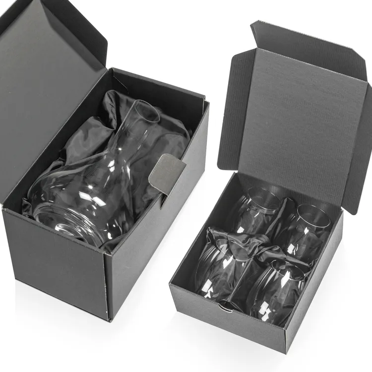 Ensemble carafe Senderwood 48 oz et 4 verres à vin sans pied Stanford #2