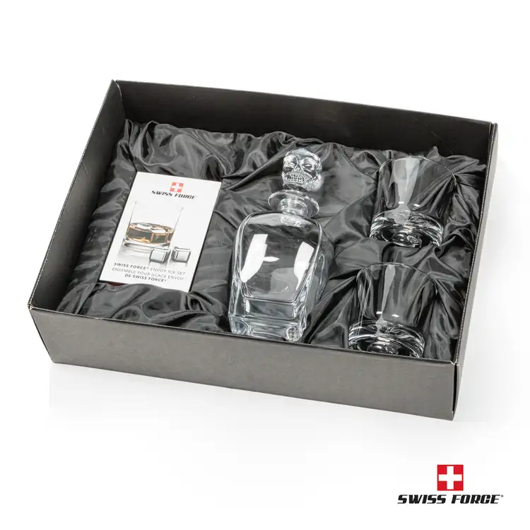 Ensemble carafe Sterling 24 oz, 2 verres 10 oz et cubes à whisky de Swiss Force #2