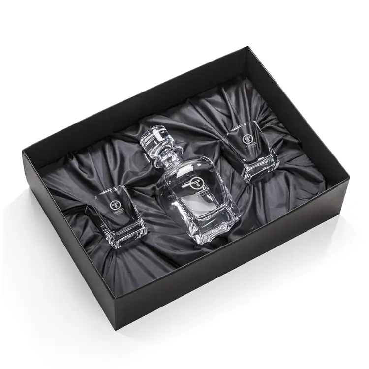 Sterling Decanter 24 oz and 2 Whisky Glasses #2