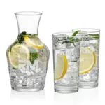Summit 34 oz Carafe and 2 Aristocrat Beverage Glasses Set