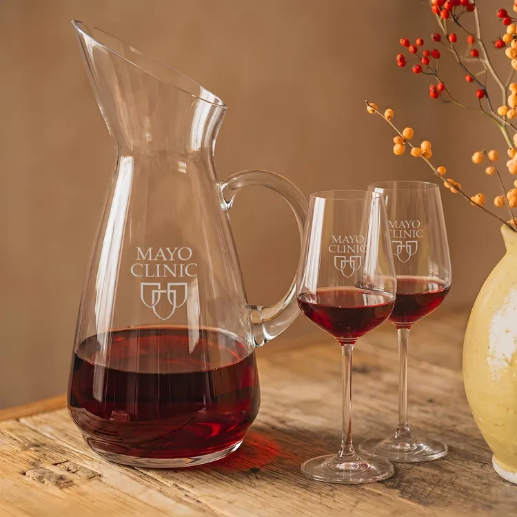 Taroni 50 oz Carafe and 2 Elderwood Wine Glasses Set #3