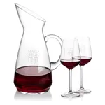 Taroni 50 oz Carafe and 2 Elderwood Wine Glasses Set