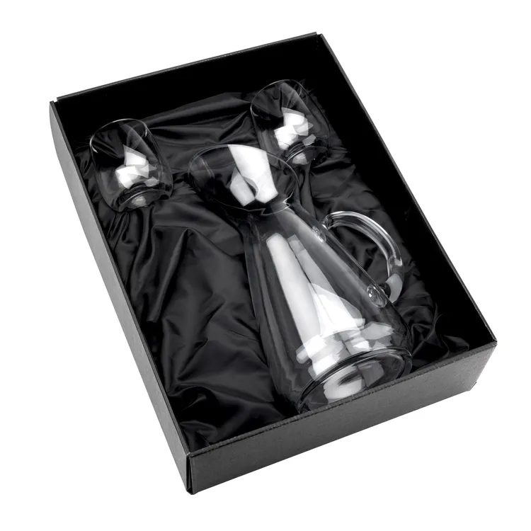 Taroni 50 oz Carafe and 2 Zacata Stemless Wine Glasses Set #2