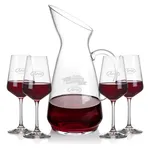 Taroni 50 oz Carafe and 4 Cannes Wine Glasses Set