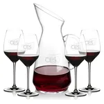 Taroni 50 oz Carafe and 4 RIEDEL Extreme Wine Glasses Set
