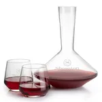 Ensemble carafe Tucson 60 oz et 2 verres à vin sans pied