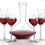 Ensemble carafe Tucson 60 oz et 4 verres à vin