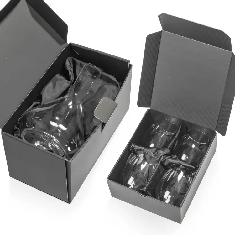 Tucson 60 oz Carafe and 4 Stemless Wine Glasses Set #2
