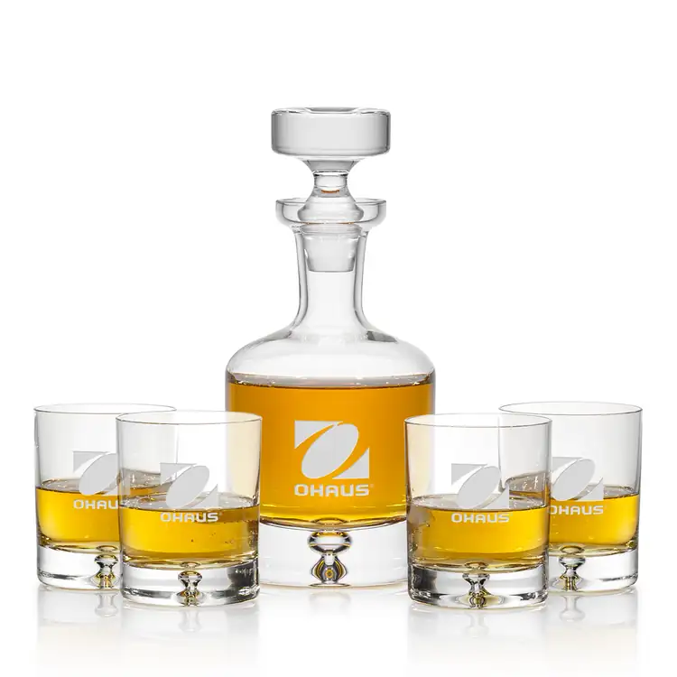 Ensemble carafe Wellington 25 oz et 4 verres à whisky