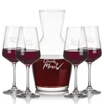 Westwood 38 oz Carafe and 4 Cannes Wine Glasses Set