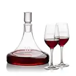 Ashby Wine Decanter 53 oz and 2 Lethbridge Wine Glasses