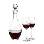 Briarwood Wine Decanter 33 oz and 2 Burlington Wine Glasses